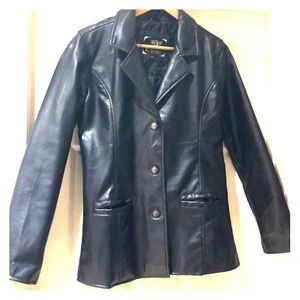 ae emporio collezione leather jacket